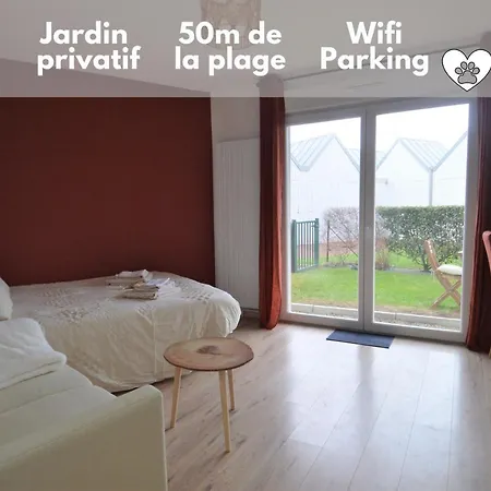 Jardin - à 50m de la plage - Wifi - Parking Courseulles-sur-Mer Esterno foto